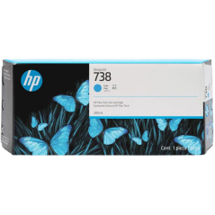 Cartouche d'encre cyan originale HP 676M6A - 738