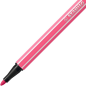 LOT de 10 Feutre à pointe fibre Stabilo Pen 68 - Largeur de trait : env. 1 mm - Encre à base d'eau - Rose clair