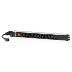 Salicru Power Strip SPS PDU Unité de distribution d'alimentation – 12 prises IEC C13 – Couleur noire