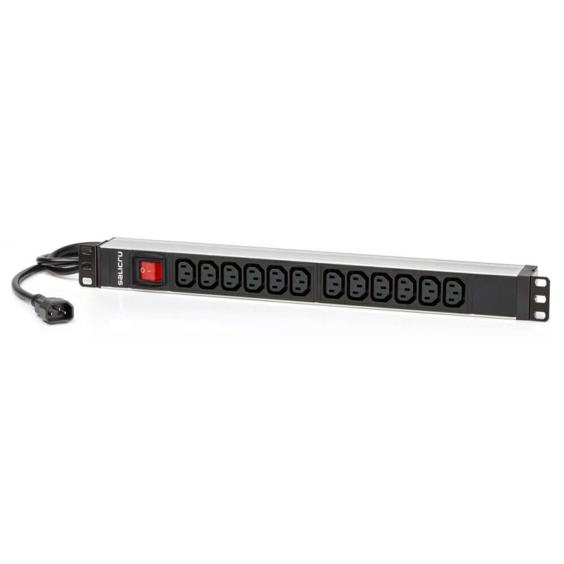 Salicru Power Strip SPS PDU Unité de distribution d'alimentation – 12 prises IEC C13 – Couleur noire