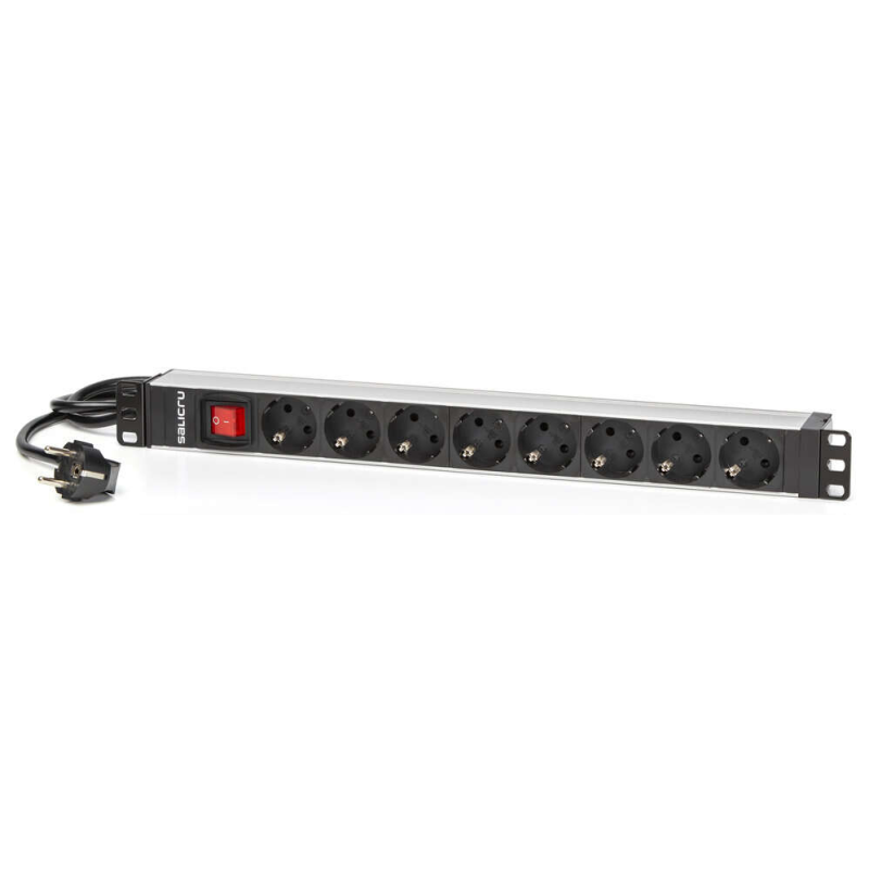 Salicru Multiprise SPS PDU Unité de distribution d'alimentation - 8 prises de type Schuko - Couleur noire