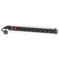 Salicru Multiprise SPS PDU Unité de distribution d'alimentation - 8 prises de type Schuko - Couleur noire