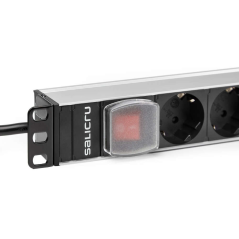Salicru Multiprise SPS PDU Unité de distribution d'alimentation - 4 prises Schuko et 6 prises IEC C13 - Couleur noire