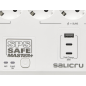 Multiprise Salicru SPS SAFE MASTER+ avec protections électriques actives de dernière génération - 6 prises Schuko - 1 port USB-A