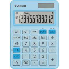 Calculatrice de bureau Canon LS-125KB avec écran LCD à 12 chiffres – Racine carrée, calcul de constante, total général, changeme