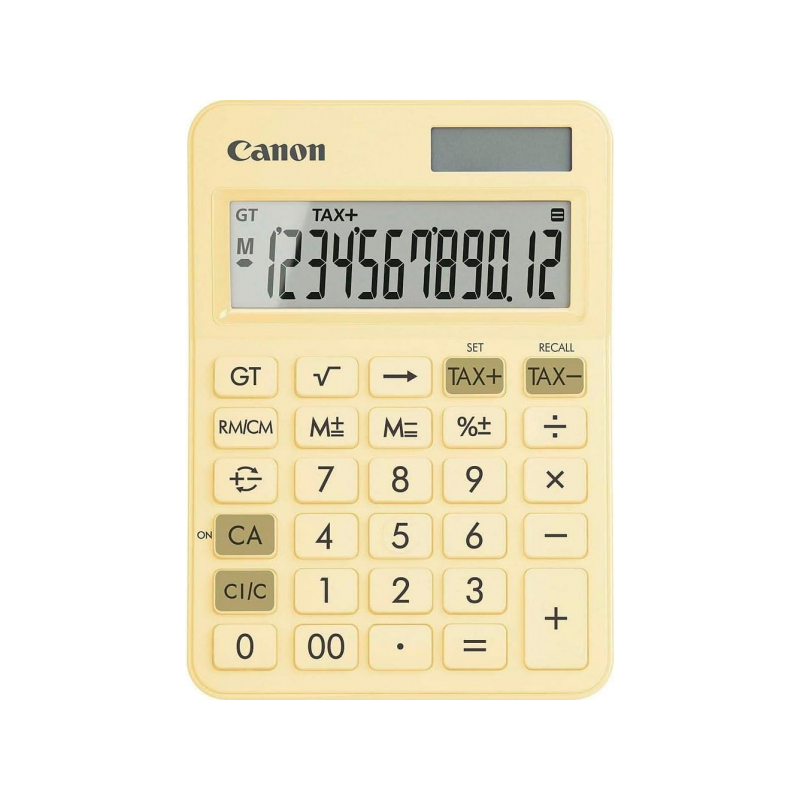 Calculatrice de bureau Canon LS-125KB avec écran LCD à 12 chiffres - Racine carrée, calcul des constantes, grand total, changeme