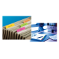 Distributeur d'index Post-It avec 36 marqueurs repositionnables - Forme rectangulaire - Couleurs assorties