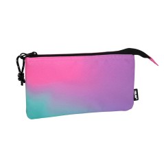 ✅ Trousse Milan Sunset 5 Compartiments - Tissu Résistant aux Déchirures et aux Déchirures - Dimensions 22x12x en stock