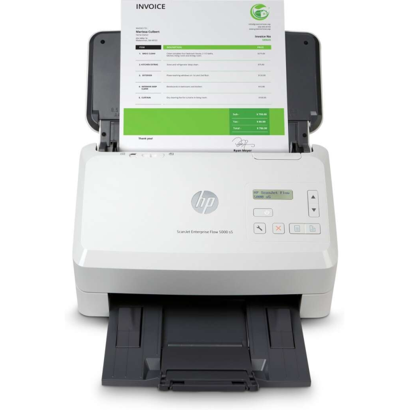 Scanner de documents HP ScanJet Enterprise Flow 5000 s5 - Jusqu'à 65 ppm - Chargeur automatique de documents - Recto verso