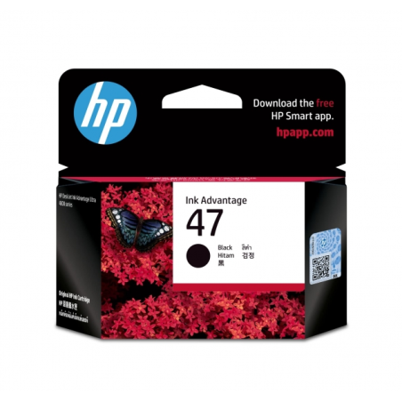Cartouche d'encre noire originale HP 6ZD21AE - 47