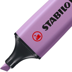 LOT de 10 Marqueur fluorescent Stabilo Boss Naturecolors Wildflower Edition - Trait de 2 à 5 mm - Encre à l'eau - Lilas grisâtre