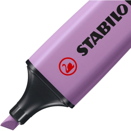 LOT de 10 Marqueur fluorescent Stabilo Boss Naturecolors Wildflower Edition - Trait de 2 à 5 mm - Encre à l'eau - Lilas grisâtre