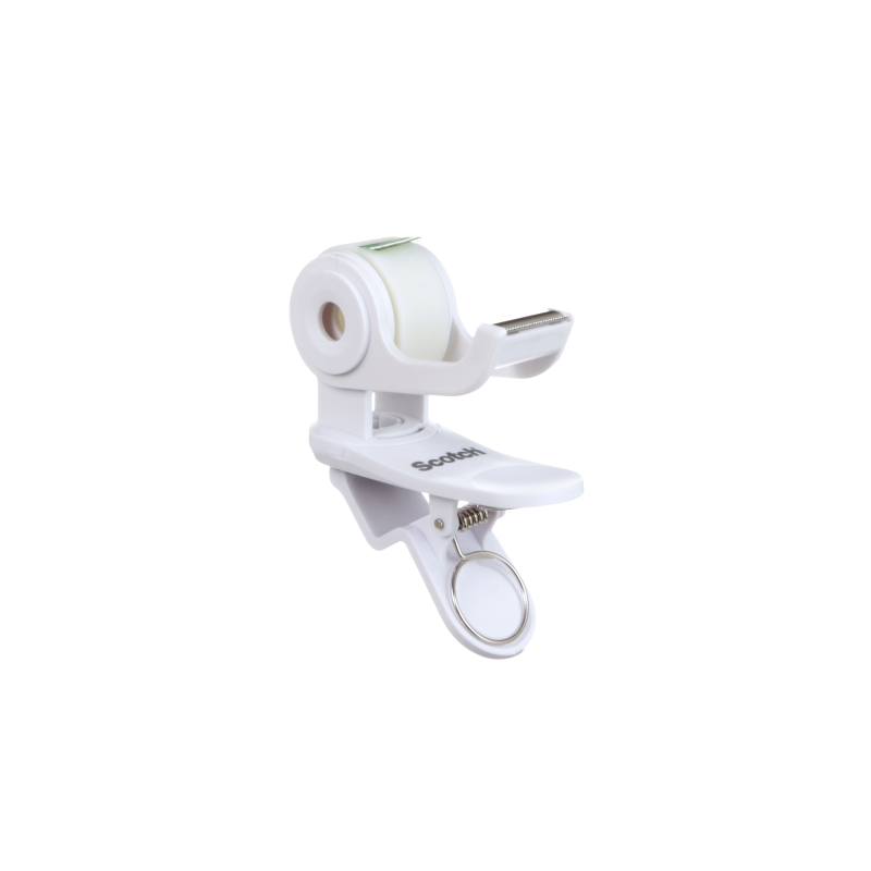 Dévidoir de ruban adhésif Scotch - Pour rubans jusqu'à 19 mm x 8,89 m - Ruban inclus - Blanc