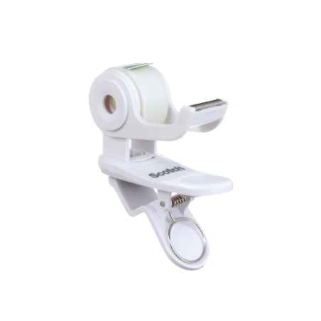 Dévidoir de ruban adhésif Scotch - Pour rubans jusqu'à 19 mm x 8,89 m - Ruban inclus - Blanc