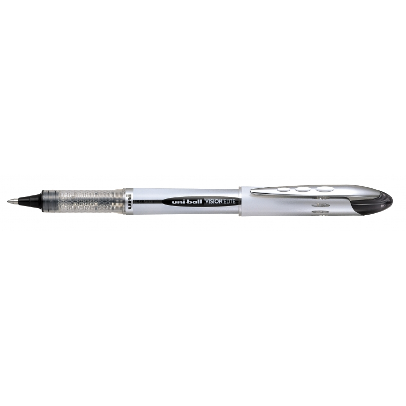 LOT de 12 Uni-ball Vision Elite UB-200 Roller à encre liquide - Pointe boule 0,8 mm - Système anti-fuite pour voyage - Couleur n