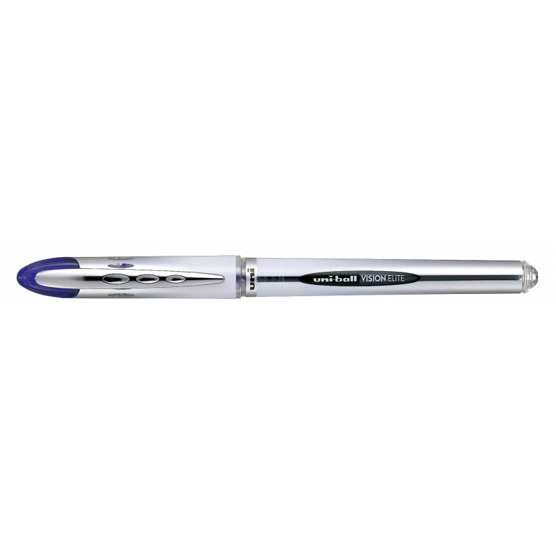 LOT de 12 Uni-ball Vision Elite UB-200 Roller à encre liquide - Pointe boule 0,8 mm - Système anti-fuite pour voyage - Couleur b