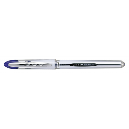LOT de 12 Uni-ball Vision Elite UB-200 Roller à encre liquide - Pointe boule 0,8 mm - Système anti-fuite pour voyage - Couleur b