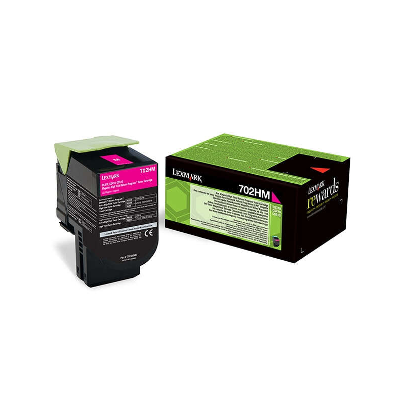 Cartouche de toner originale magenta Lexmark CS310/CS410/CS510 - 70C2HM0/70C2HME/70C0H30/702HM