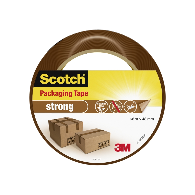Sceau d'emballage Scotch - 48 mm x 66 m - Haute résistance - Marron