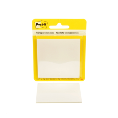 Bloc de 36 notes Post-It transparentes - Forme carrée - 73 x 73 mm - Couleur transparente