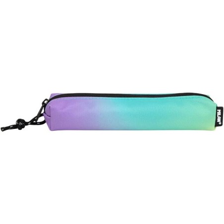 ✅ Mini trousse ronde Milan Sunset - Tissu indéchirable - Dimensions 20,5x4,5x5 cm - Couleur turquoise couleur T en stock