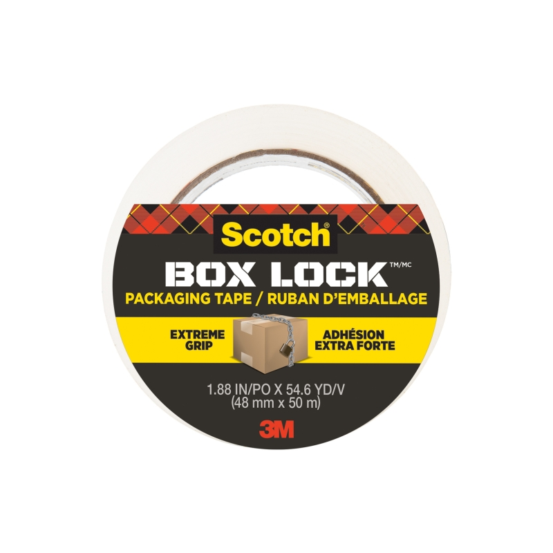 Sceau d'emballage Scotch Box Lock - 48 mm x 50 m - Transparent