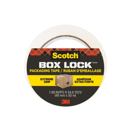 Sceau d'emballage Scotch Box Lock - 48 mm x 50 m - Transparent