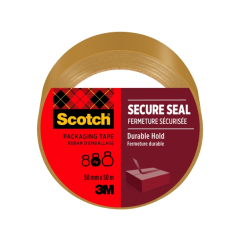 Sceau d'emballage Scotch - 50 mm x 50 m - Marron