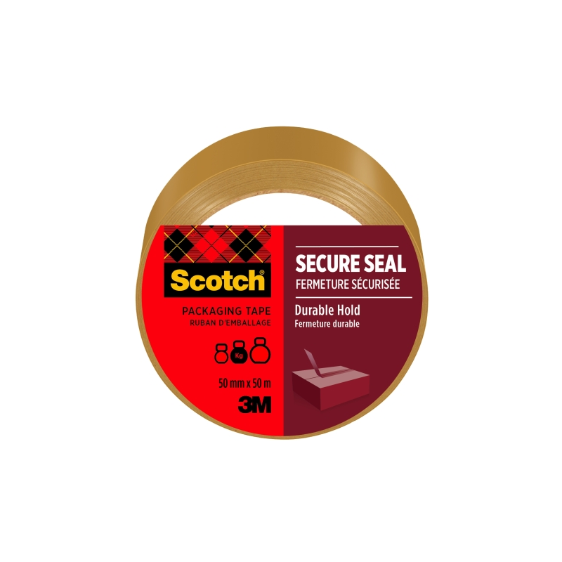 Sceau d'emballage Scotch - 50 mm x 50 m - Marron