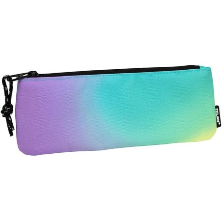 ✅ Petite trousse rectangulaire plate Milan Sunset - Tissu résistant aux casses et aux déchirures - Dimensions en stock