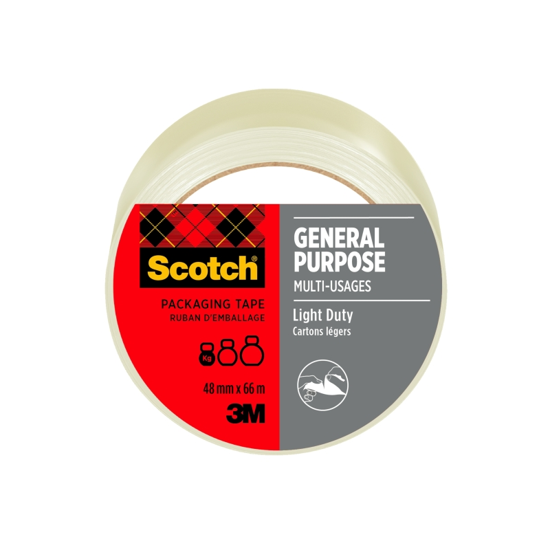 Sceau d'emballage Scotch - 48 mm x 66 m - Transparent