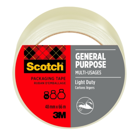 Sceau d'emballage Scotch - 48 mm x 66 m - Transparent