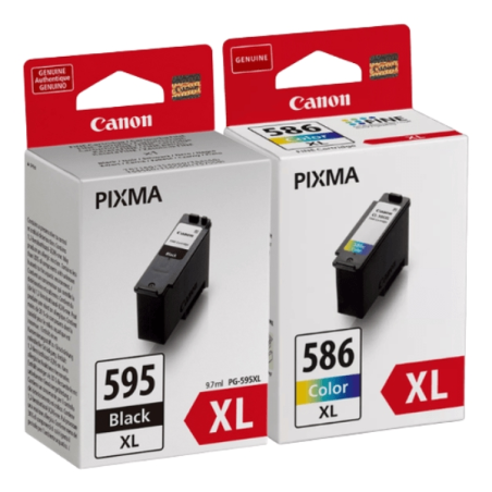 Lot de 2 cartouches d'encre originales Canon PG-595XL/CL-586XL - 7170C004