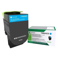 Cartouche de toner cyan originale Lexmark CS417/CX417/CS517/CX517 - 71B2HC0/71B0H20