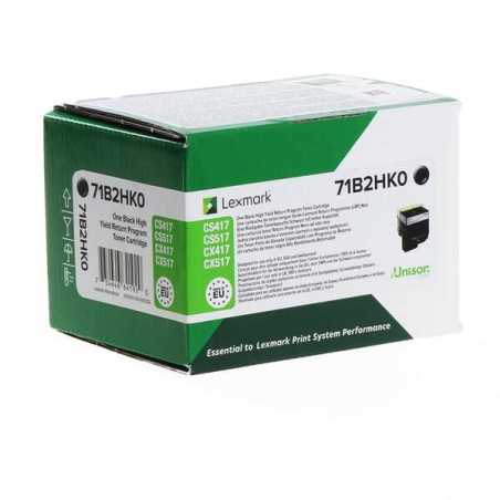 Lexmark 71B2HK0 Cartouche de toner noir d'origine - 71B2HK0
