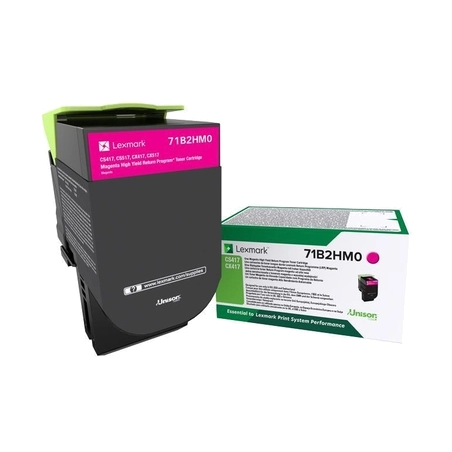 Cartouche de toner originale magenta Lexmark CS417/CX417/CS517/CX517 - 71B2HM0/71B0H30