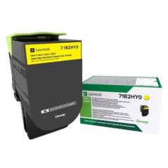 Cartouche de toner jaune originale Lexmark CS417/CX417/CS517/CX517 - 71B2HY0/71B0H40