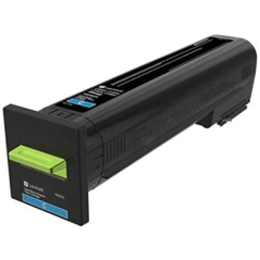 Lexmark CS820/CX820/CX825/CX860 Cartouche de toner cyan d'origine - 72K20C0/72K20CE