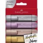 Feutres surligneurs Faber-Castell Textliner 46 Metallic x4 Feutres surligneurs Faber-Castell Textliner 46 Metallic x4
