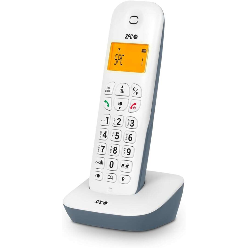 Téléphone fixe sans fil SPC Air - Écran rétroéclairé 35x22 mm - Identification de l'appelant - Connexion réseau téléphonique - M