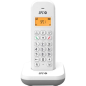 Téléphone fixe sans fil SPC Keops DECT - Écran éclairé - Répertoire 50 contacts - Identification de l'appelant - Couleur blanc