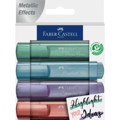 Surligneurs métalliques Faber-Castell étui