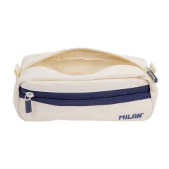 Trousse rectangulaire Milan Serie 1918 - 2 compartiments - Tissu résistant aux déchirures et aux déchirures - Dimensions