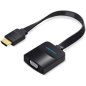 Câble convertisseur plat Vention HDMI mâle vers VGA femelle - Full HD - ARC - Longueur 0,15 m - Port audio 3,5 mm - MicroUSB - C