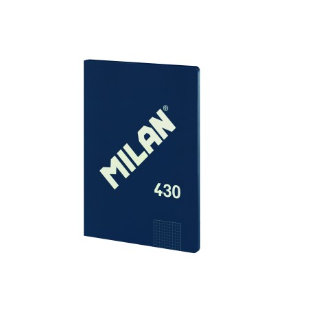 ✅ Cahier Collé Milan Format A4 Grille 5x5mm - 48 Feuilles de 95 gr/m2 - Micro-perforé - Couverture Souple - Co en stock