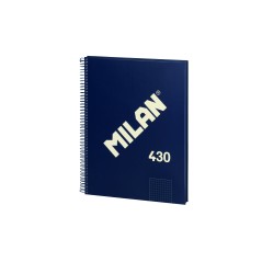 ✅ Cahier à Spirale Milan Format A4 Grille 5x5mm - 80 Feuilles de 95 gr/m2 - Micro-perforé, 4 Trous - Coloris B en stock