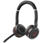 Casque Jabra Evolve 75 SE UC avec double microphone Bluetooth + prise en charge de charge USB-A Voix HD - Suppression du bruit -