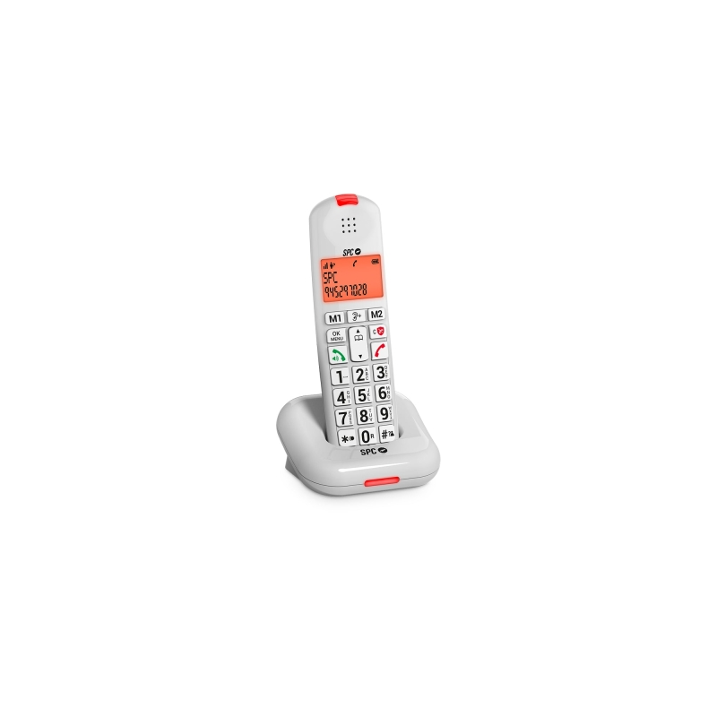 Téléphone fixe sans fil DECT SPC Comfort Kairo - Écran rétroéclairé - 5 fonctions anti-spam - Grandes touches XL - Mains libres