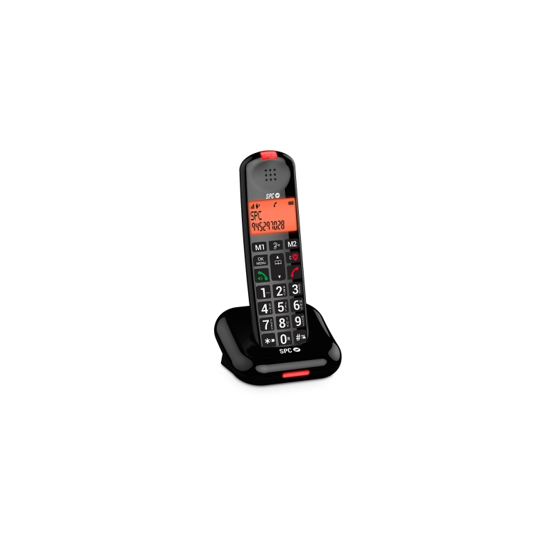 Téléphone fixe sans fil DECT SPC Comfort Kairo - Écran rétroéclairé - 5 fonctions anti-spam - Grandes touches XL - Mains libres