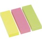 Global Notes inFO Pack de 3 blocs de 100 marqueurs de page 75 x 25 mm - Certification FSC ? - Couleurs jaune, vert et rose